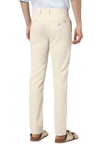 Image of Peter England Men's Skinny Fit Mid Rise Premium Casual Trouser Chinos