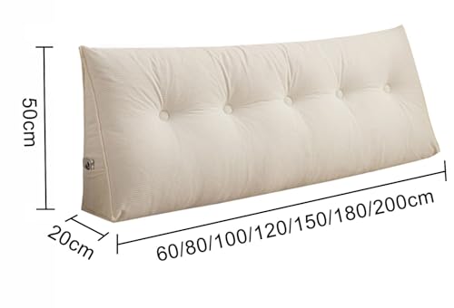 Coussin de lecture triangulaire contre le mal de dos dossier de lit gris - 8