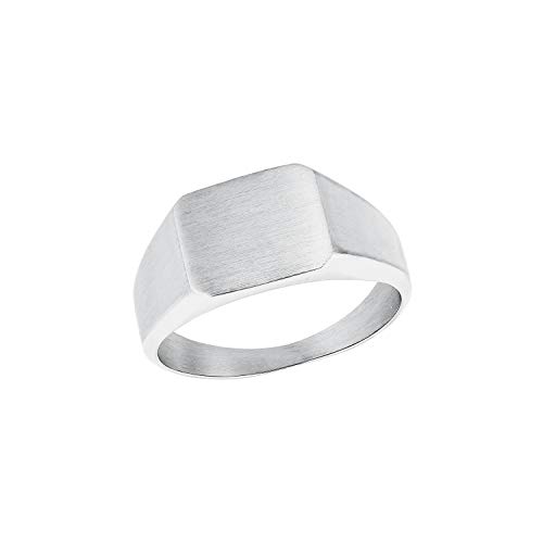 s.Oliver Ring Edelstahl Herren Ringe, Silber, Kommt in Schmuck Geschenk...