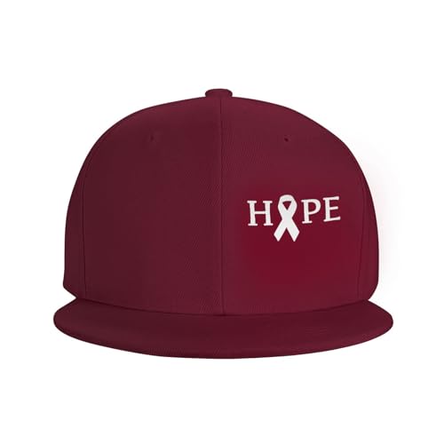 Hope Lung Cancer Adjustable Outdoor Baseball Hat Flat Hat3