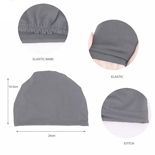 5 Pcs Set Hijab Undercap & Muslim Scarf for Women, Non-Slip Soft Head Scarves, Solid Color Cotton Scarves2