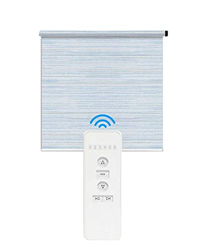 Springblinds-カスタムサイズ ローラーシェード モーター式 バッテリー ランニングシェード リモコン 子供安全ライト フィルター装飾 フルプライバシーファブリック