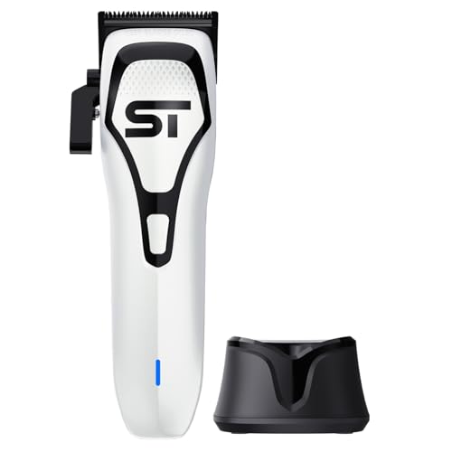 Supreme Trimmer Darkstar 72 Clipper with Magnetic Vector Motor | 180 Min Run Time, 9000 RPM Barber Hair Clipper | Low Noise, Professional Clipper DLC Blades | STC72