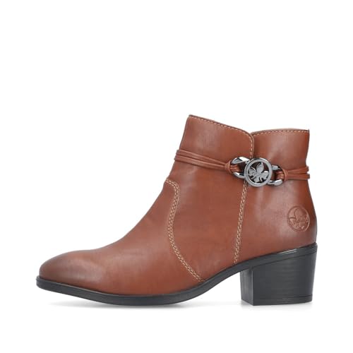 Rieker Damen Ankle Boots 73970, Frauen Stiefeletten,Kurzstiefel,uebergangsschuhe,uebergangsstiefel,knöchelhoch,Stiefel,braun (22)… – Ansicht 5