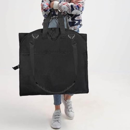 Bolsa de ropa negra ajustable de 66 pulgadas para colgar prendas largas cómodamente 6