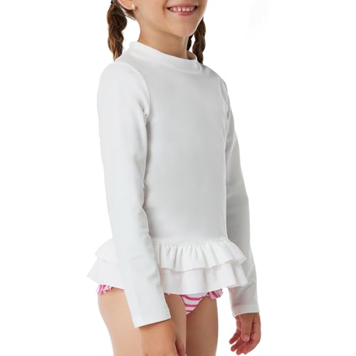 HODOSPORTS Girls Rash Guard Shirts Swimsuit UPF 50+ Quick Dry Two Piece Long Sleeve Bathing Suits3