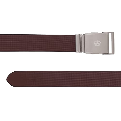 Image of USL Men's Leather Auto Lock Brown Belt For Men | Casual Mens Leather Belt