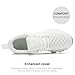 Womens Running Shoes Breathable Mesh Walking Shoes Lace up Tennis Sneakers Fashion Work Sport Gym Cross Trainers White 9.5