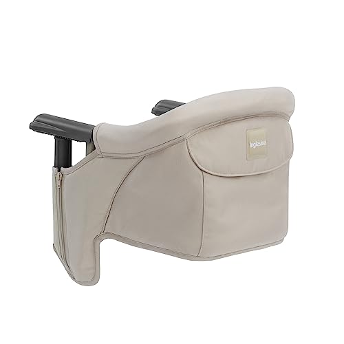 Image of Inglesina Fast Table Chair, Cream - High Chair for Babies & Toddlers 6-36 Months - Fits Tables 0.8'' to 3.5'' Thick - Collapsible, Portable Design - Includes Travel-Friendly Bag - BPA Free