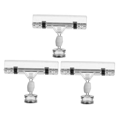 Gogogmee 3個超強力磁クリップ 価格タグディスプレイスタンド 店舗用広告表