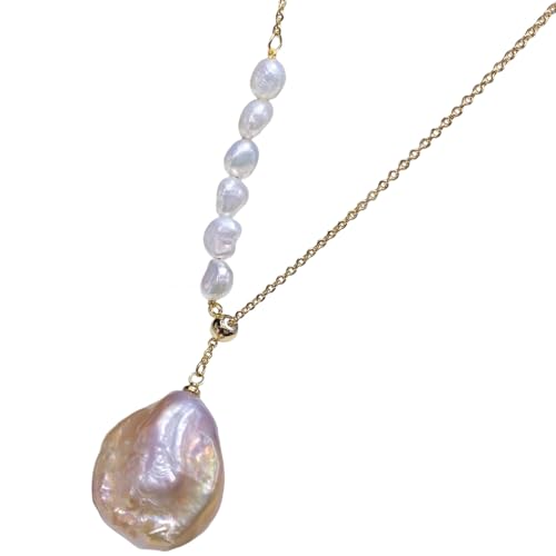 Collier perles d'eau douce baroques, le cadeau idéal pour femme