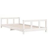 Cuna de madera maciza de pino hecha de material natural con grano característico para un aspecto rústico. La robusta madera maciza garantiza durabilidad y estabilidad, ideal para niños activos a partir de 4 años. Los listones de madera proporcionan una ventilación óptima y una sujeción firme del colchón (90 x 190 cm).
