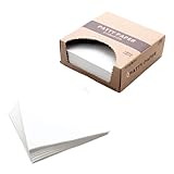 [1000 PACK] Dry Wax Burger Patty Liner Paper 5.5 x 5.5 Inches - Square Patty Papers, Hamburger Patty Papers, Cookies and more!