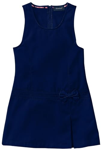 Classroom Little Girls Uniform Zig Zag Jumper Dress