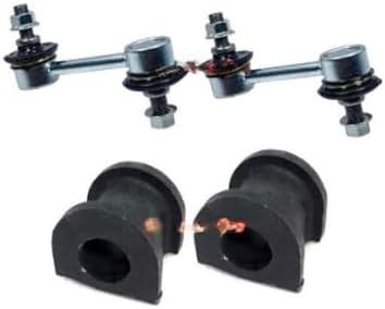 2 Rear Stabilizer Sway Bar End Link + 2 Bushing For 1998-2003 Honda City Type Z 4-Door Sedan