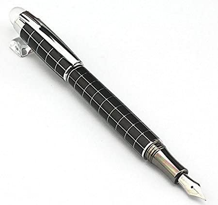 Levin 79 Starwalker Cross Line Fountain Pen Silver Trim Checked
