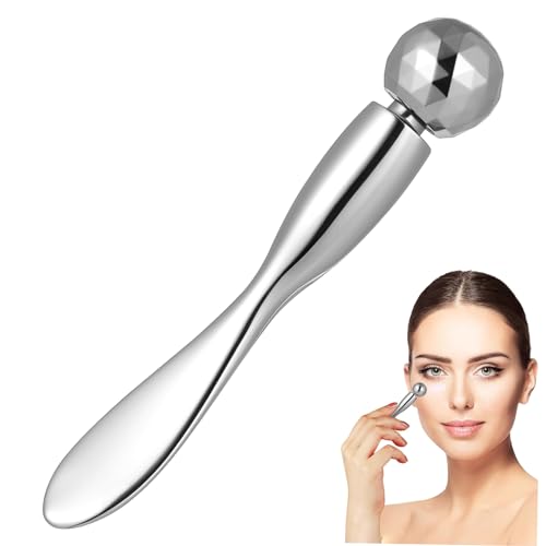 Gogogmee Herramienta de Masaje para Ojos de Aleación de Zinc Aplicador para Crema Ocular Absorción y Reduce Bolsas Diseño Portátil y Compacto