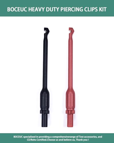 Image of Mulitimeter Test Probes Wire Piercing Probe Kit for 4mm Banana Extended Test Cable Automotive Diagnostic Car Test Tool