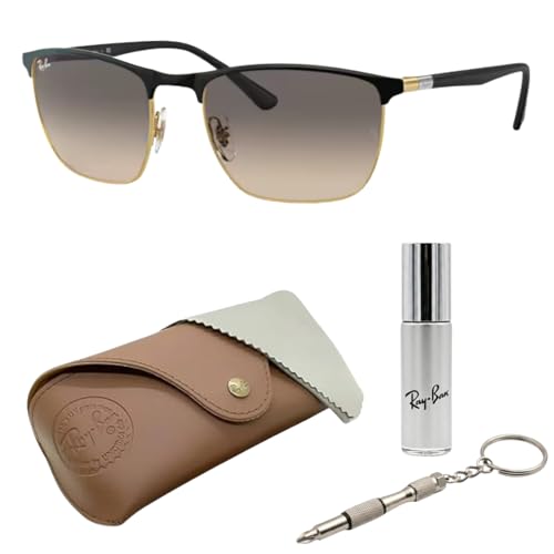 Image of Ray-Ban RB3686 Square Shaped Sunglasses for Men & Women with Official RAYBAN Eyewear Kit