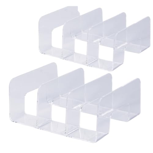 Kit 2 Organizador Multi 3 Divisórias Paramount Para Closet, Armário ou Mesa, Ideal para Bolsas, Livros e Acessórios