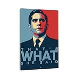 That’s What She Said Parody Sign – 8x12 Funny Obama Poster-Style Metal Wall Art, Minimalist Humor Decor For Office, Dorm, Or Man Cave