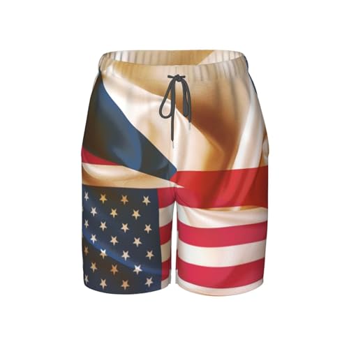 Men's Czech Czechs Flag Swim Trunks Quick Dry for Swimming, Beach Bathing Durable Men's Swimming Shorts with Comfort Fit