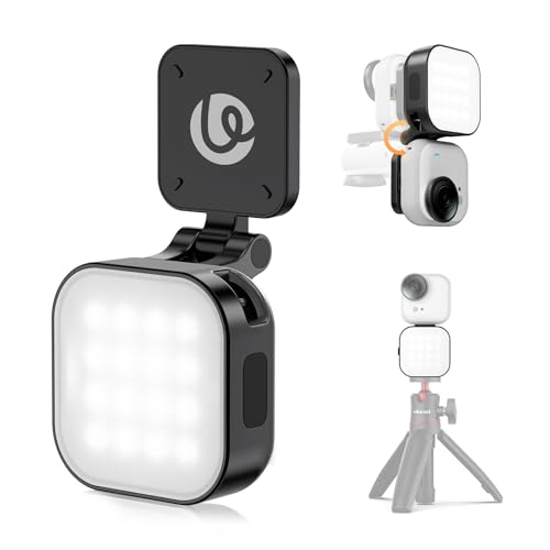 Image of Ulanzi IN07 Mini Magnetic LED Vlogging Light for Insta360 GO Ultra Accessories, 1 /4 inch Mount Waterproof 5600K CRI≥95 500mAh Rechargeable LED Fill Light Photography for Selfie Stick Vlog Video Recording