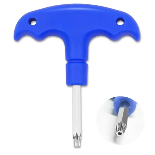 Adjustable Golf Tool Golf Driver Tool, Steel Golf Torque Wrench Grip Removal Tool for Driver Wrench Tool Golf Golf Grip Removal Tool for Golf Club Driver Shaft Adapter, T20, Blue
