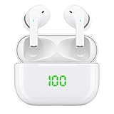 Bluetooth Kopfhörer in Ear, Wireless kopfhörer kopfhörer kabellos mit Kräftigem Bass with USB-C Quick Charge,IPX5 Wasserdicht, 5.2 HiFi Stereo Sound True Wireless Earbuds mit Integriertem Mikrofon