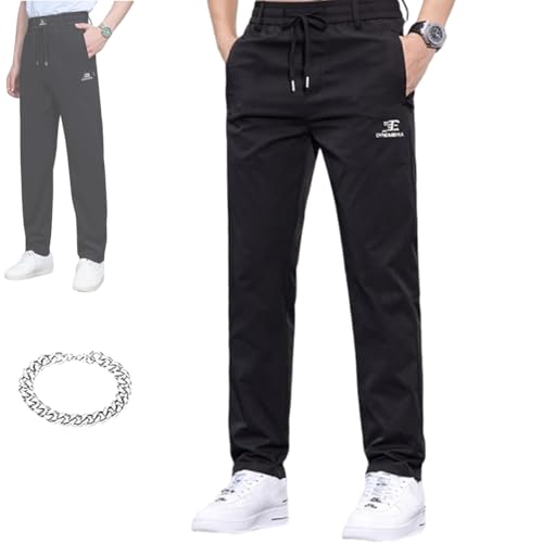 Meshirons - Ice Silk Mesh Panel Casual Pants, Lino Chic Pants for Men, Meshi Rons Pants for Men Over 55