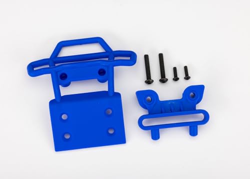 Traxxas 3621-BLUE - Front Bumper w/Mount & Screws, Blue