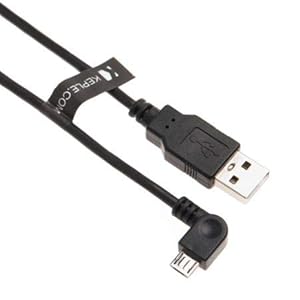 Keple | 1M Rechter Winkel Micro USB Datenkabel und Ladekabel Kompatibel mit Tom GO 40 50/500 / 5000/510 / 5100/60 / 600