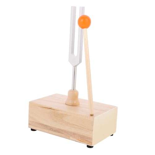 Mikinona 528hz Aluminum Alloy Yoga Tuning Fork Wooden Resonator Box Set Meditation Tool for Healing