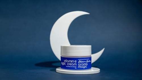 Aroma Magic Vitamin E Night Cream | Hydrating & Nourishing Moisturizer | Restores & Revitalizes Dry, Dull Skin | Anti-Aging & Wrinkle Care | Non-Greasy Formula | 1.76 Oz (50g)