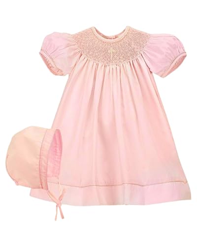 Hand Smocked Baptism Dress for Baby Girls