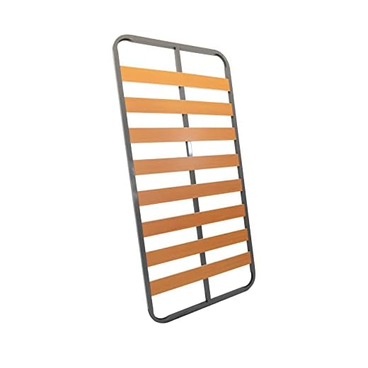 MUEBLIX.COM | Somier Eco para Cama 90 x 180 cm | Somier Sin Patas | Láminas Madera de Chopo de 9 cm y Estructura de Tubos de Acero | Útil para Camas Nido o Camas Individuales