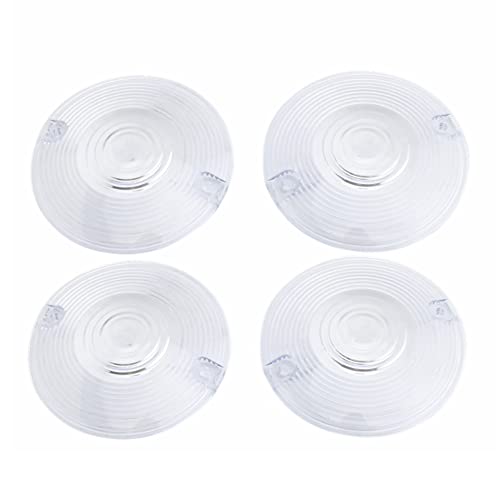 Cnswee6 Motorcycle 4 Pcs Turn Signal Light Indicator Lens for Harley Electra Glide FLHT 1986-2013, for Road King FLHR 1998-2013, Road Glide FLTR 1998-2003, Clear