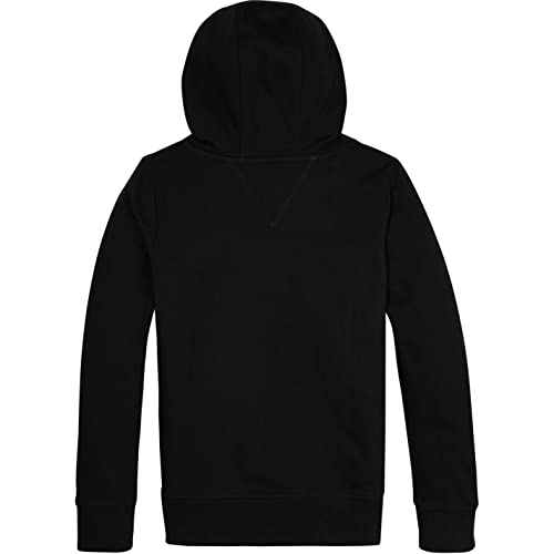 Tommy Hilfiger Sweat à Capuche Enfant Unisexe Essential Hoodie avec Capuche, Noir (Black), 8 Ans