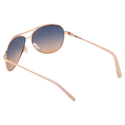 Jessica Simpson Women's J106 Iconic Metal Aviator Pilot Sunglasses with UV400 Protection