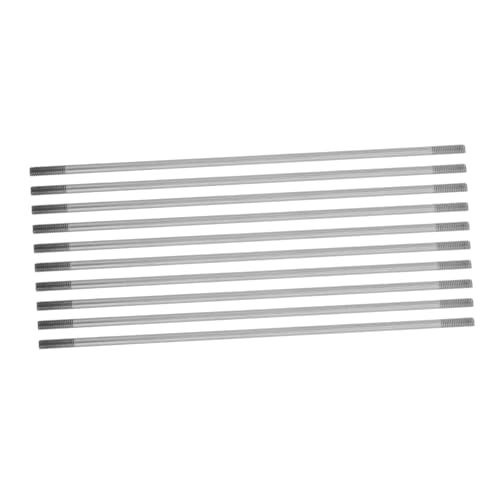 ibasenice Metal Rod Linkage 10pcs Double-Threaded Rod for Rc Airplane Boat Model Pushrod Ball Head