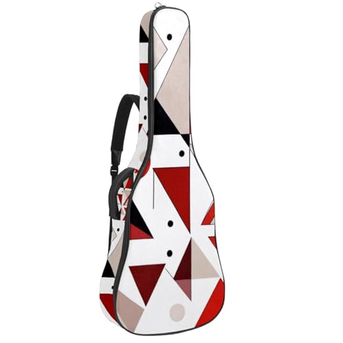 Étui universel guitare acoustique avec couche éponge amortissante et motif abstrait