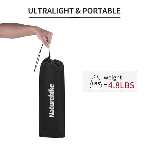 Naturehike GreenWild Camping Cot, Ultralight Folding Backpacking Cot, Supports 330lbs, Portable Camping Bed for Adults for Camping Hiking Travel Home, Black - Image 5