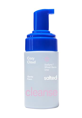 salted. Cozy Cloud | Gentle Foam Cleanser | 100 ml | Milder Reinigungsschaum für trockene & sensible Haut | Entfernt Makeup & Talg ohne auszutrocknen | Mit SeaSync WeizenkeimExtrakt & Urea | Feuch
