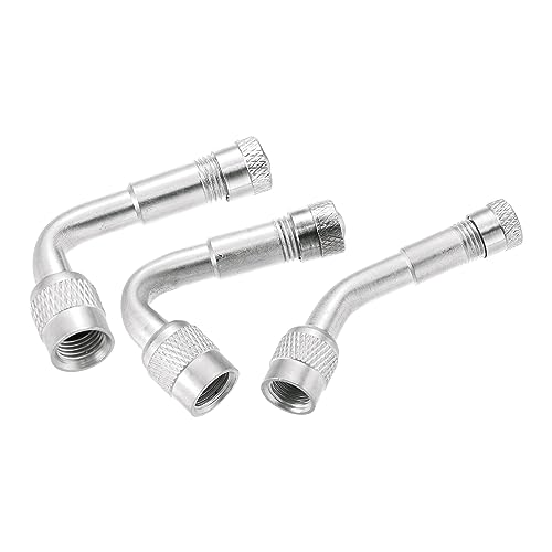 Image of X AUTOHAUX 8pcs Tire Valve Stem Extension 2 Flexible Dual Valve Stem Extender Pipe 3.9 inch 6 Multi Degree 45 90 135 Adapter for Car Truck Motorcycle Bike Trailer RV