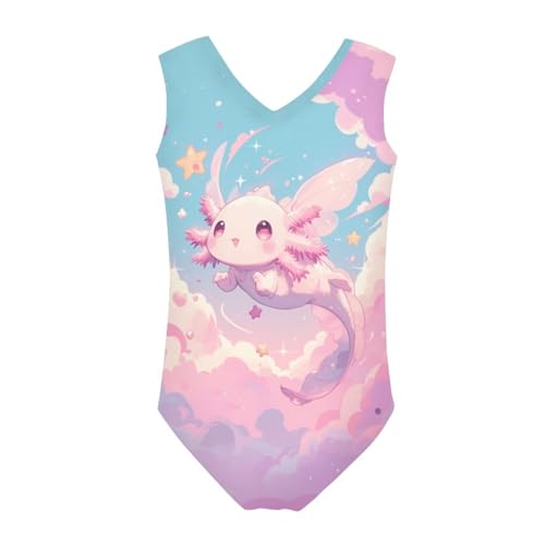 Image of Girls Swimsuits Size 3-14 Kids Summer Sleeveless One Piece Bathing Suit Beach V-Neck