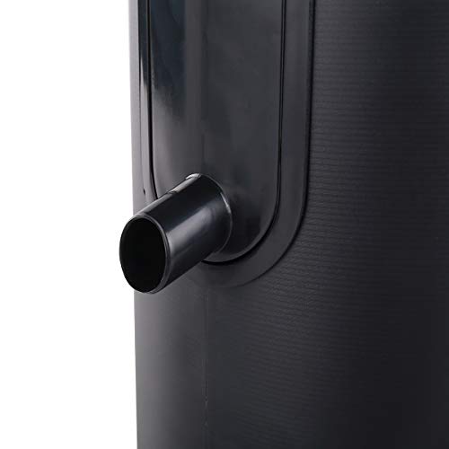 Lawazim Fruit Power Juicer Machine 500W Wide Feed Tupe Juice Extractor for Whole Fruit and Vegetable, Stainless Steel Finish, Dual Speed - Black