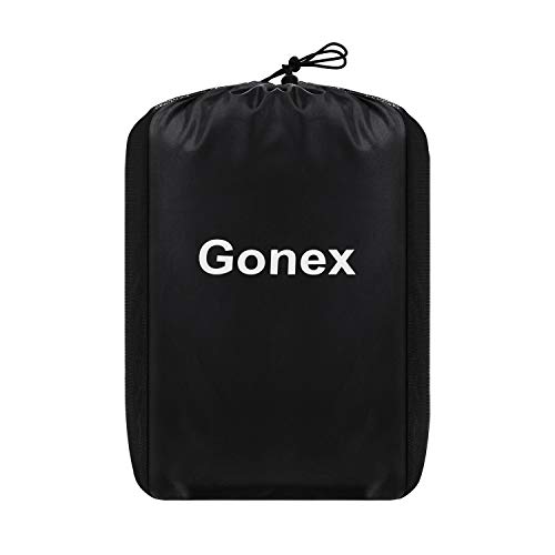 Gonex 60L Water Repellent Duffel Bag Backpack Outdoor Heavy Duty Duffle Bag with backpack straps for Hiking Camping Travelling Cycling for Men Women Black