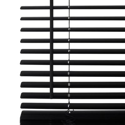 GoodHome Store vénitien Colours Studio Aluminium Noir 180 x 180 cm