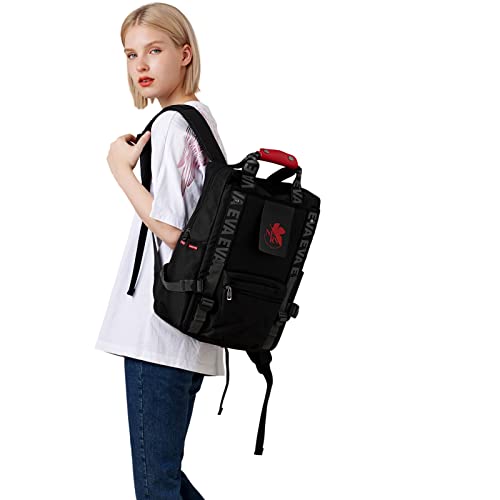 FIREFIRST x RADIO EVA - Evangelion Backpack With Symbol Label, Black, W28×H41×D14(cm) - Image 2