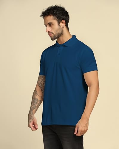 Image of VastraVibes Men's Polo Regular Fit T-Shirt